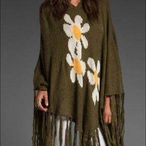 Wildfox Daisy Poncho